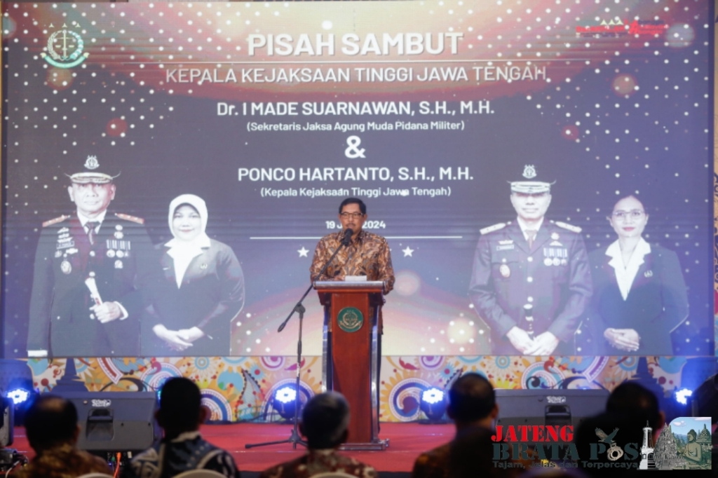 Pj Gubernur Jateng Ajak Kajati Baru Tingkatkan Kolaborasi Sukseskan Pilkada 2024